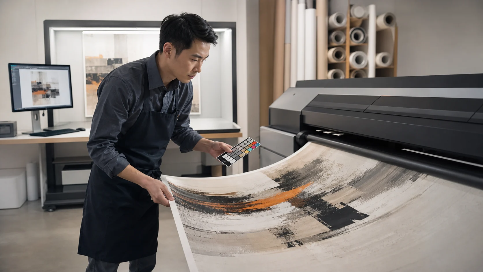 Professional printed wall art production